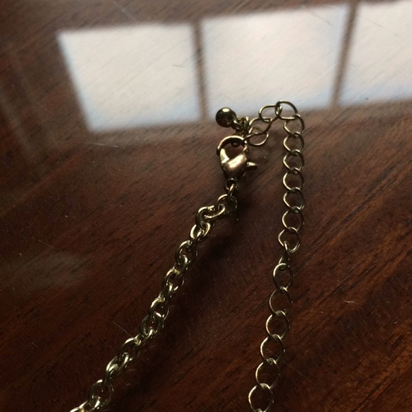 Blue and gold statement necklace - Picture 3 of 4